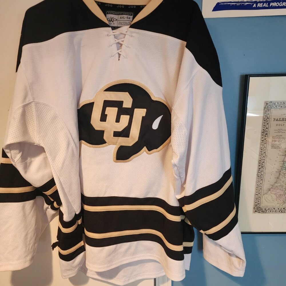 University of Colorado 54 Hockey Jersey Home White